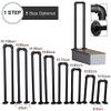 Safety Handrail for Concrete and Wood Stairs, Metal Support for Stability and Safety view 2