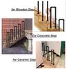 Safety Handrail for Concrete and Wood Stairs, Metal Support for Stability and Safety view 4