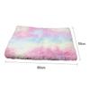CIYODO Plush Cat Bed Mat, Cozy Cushion and Foldable Pet Bed for Small Cats and Dogs, Colorful Tie-Dye Pattern with Washable Bag view 2