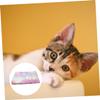 CIYODO Plush Cat Bed Mat, Cozy Cushion and Foldable Pet Bed for Small Cats and Dogs, Colorful Tie-Dye Pattern with Washable Bag view 3