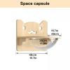 Cat Wall Climbing Shelves for Sleeping, Playing and Lounging, Supports up to 35.1 lb view 2