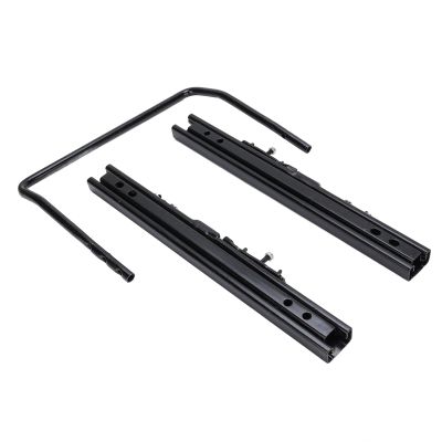 Luocute Universal Slider, Heavy-Duty Steel Racing Seat Slider Track Set, Double-Lock Design for Commercial Race Cars, Bottom-Mounted Setup