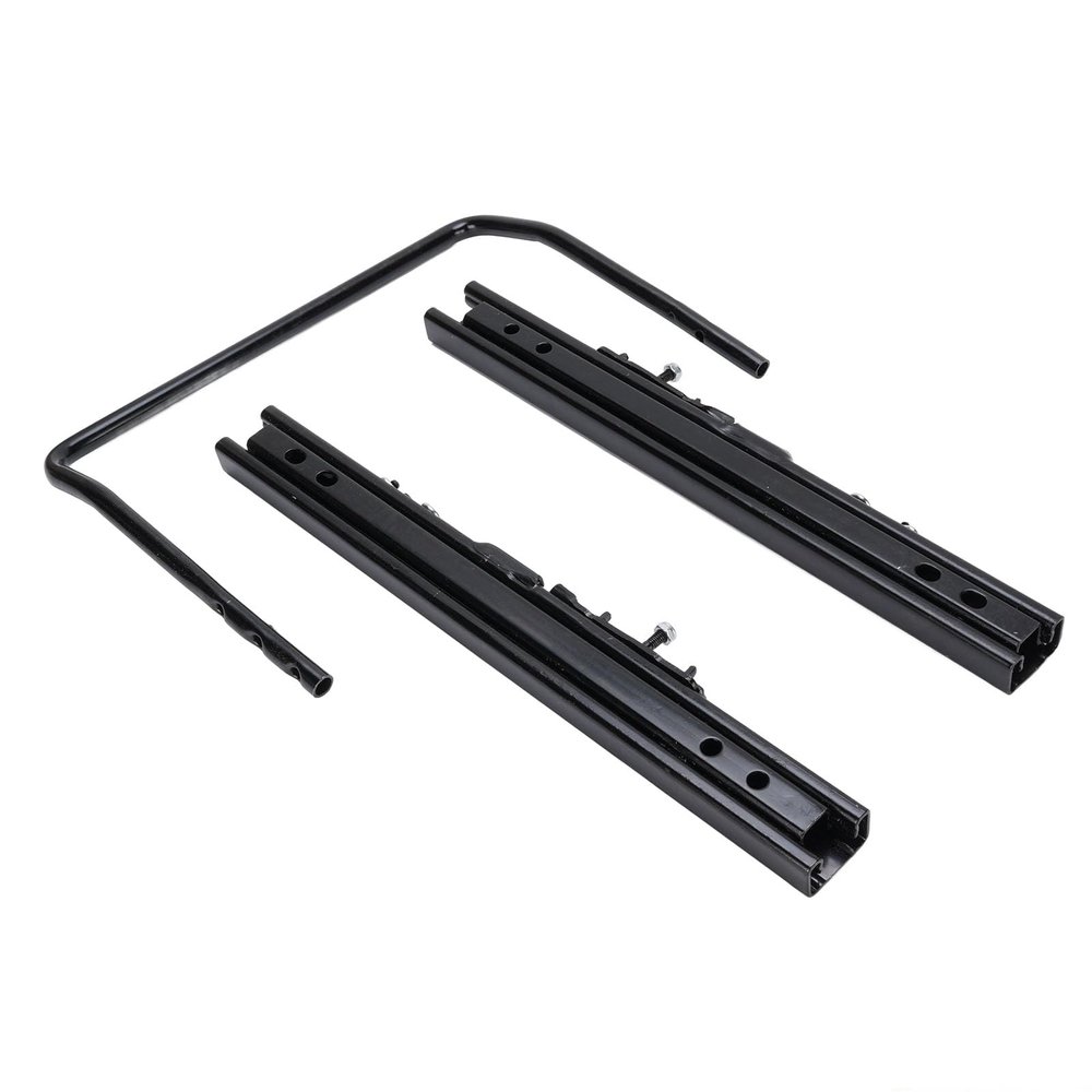 Luocute Universal Slider, Heavy-Duty Steel Racing Seat Slider Track Set, Double-Lock Design for Commercial Race Cars, Bottom-Mounted Setup
