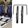 Luocute Universal Slider, Heavy-Duty Steel Racing Seat Slider Track Set, Double-Lock Design for Commercial Race Cars, Bottom-Mounted Setup view 2