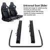 Luocute Universal Slider, Heavy-Duty Steel Racing Seat Slider Track Set, Double-Lock Design for Commercial Race Cars, Bottom-Mounted Setup view 3