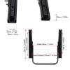 Luocute Universal Slider, Heavy-Duty Steel Racing Seat Slider Track Set, Double-Lock Design for Commercial Race Cars, Bottom-Mounted Setup view 4