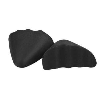 PU Foam Toe Cushions for Oversized Shoes, 1 Pair (16 g/12 g), Black/Beige