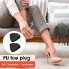 PU Foam Toe Cushions for Oversized Shoes, 1 Pair (16 g/12 g), Black/Beige view 3