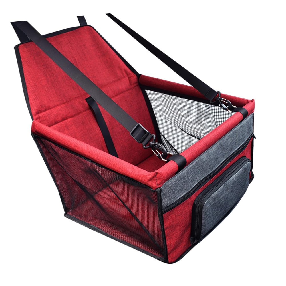 Red Dog Car and Truck Seat with Harness Ring