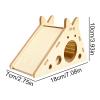 Wooden Hamster House - Corner Cage view 2
