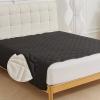 Morbuy Washable Incontinence Bed Pad, Waterproof, Non-Slip, Black, 210 x 260 cm view 1