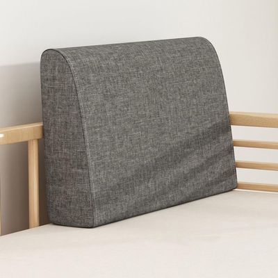Couch Backrest Pillow, Extra-Large Wedge Cushion, Dark Gray, 90 x 48 x 15 cm