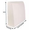 Couch Backrest Pillow, Extra-Large Wedge Cushion, Dark Gray, 90 x 48 x 15 cm view 2