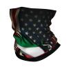 Multifunctional Tube Scarf, American and Italian Flag Scratch Print, Half-Face Headwear for Sports, Yoga and Motorcycling, 26 x 30 cm view 1