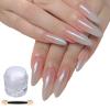 Glitter Nail Art Powder, White Chrome Shimmer view 1