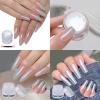 Glitter Nail Art Powder, White Chrome Shimmer view 2