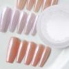 Glitter Nail Art Powder, White Chrome Shimmer view 4