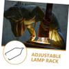 Homoyoyo Black Iron Lamp Stand, Adjustable Reptile Lamp Stand with Base and Hook for Terrariums and Pet Lighting view 4
