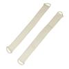 Exfoliating Back Scrubber for Shower with Loofah, White, Double-Sided view 4