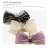 FRCOLOR 3-Piece Girls' Hair Clips with Polka-Dot Tulle Star and Teardrop Design, Bow Hair Clips for Parties and Everyday Wear view 2