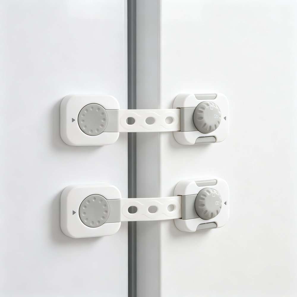 Ibasenice Child Safety Lock for Cabinet Doors and Drawers