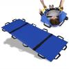Soft Medical Stretcher - Waterproof Oxford Folding Patient Transport Stretcher for Pets with 12 Rubber Handles and Carry Bag (Blue) view 1