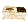 Elegant PP Tissue Box with Rose Pattern for Bathroom and Bedroom view 1