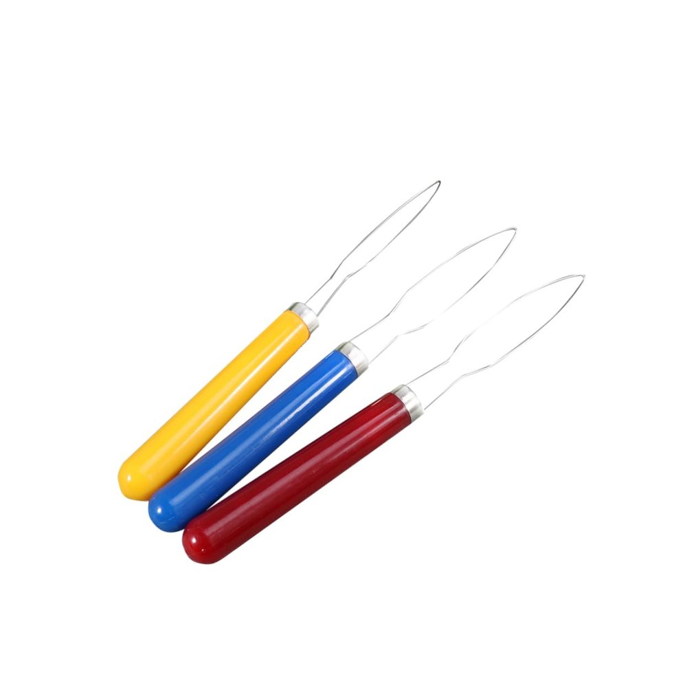 3-Piece Button Hooks, Stainless Steel and Plastic Dressing Aids