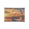 YFSGDLBN Reusable Printed Paper Cosmetic Bag, Sunset Wine Glass Design view 1