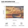 YFSGDLBN Reusable Printed Paper Cosmetic Bag, Sunset Wine Glass Design view 4