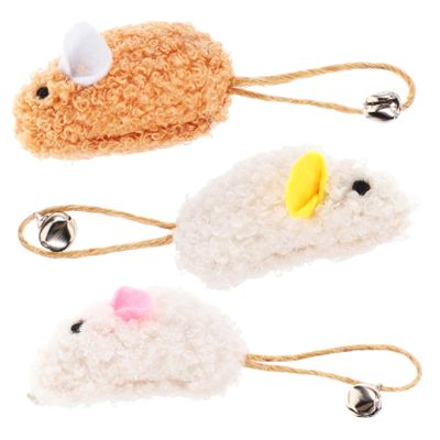 Abaodam 3-Piece Cat Toy Mice