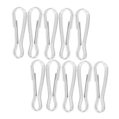 Gatuida 10-Pack 30 mm Stainless Steel Spring Hooks for Pets and Birds