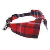 UPKOCH Adjustable Plaid Cat Collar with Bell view 1