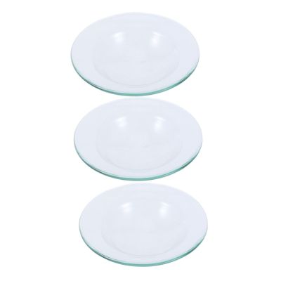 Ipetboom Wax Warmer Inserts, 3-Pack, Round Glass Replacement Dishes