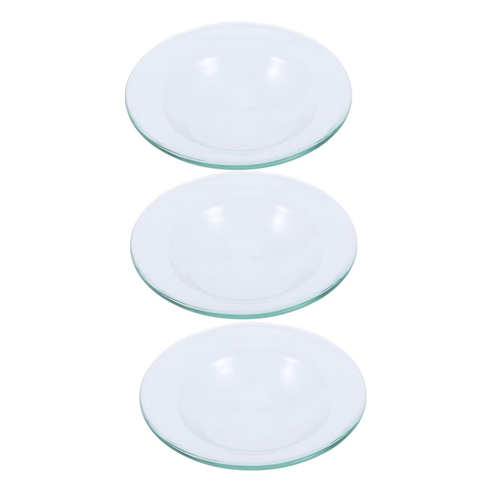 Ipetboom Wax Warmer Inserts, 3-Pack, Round Glass Replacement Dishes