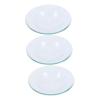 Ipetboom Wax Warmer Inserts, 3-Pack, Round Glass Replacement Dishes view 1