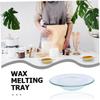 Ipetboom Wax Warmer Inserts, 3-Pack, Round Glass Replacement Dishes view 3