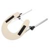 Portable Aluminum Alloy Massage Headrest Holder, Beige view 1