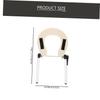 Portable Aluminum Alloy Massage Headrest Holder, Beige view 2