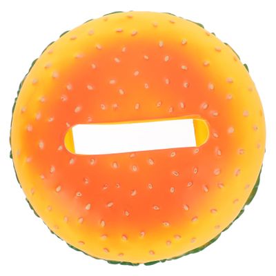 Funny Orange Vinyl Hamburger Tissue Holder