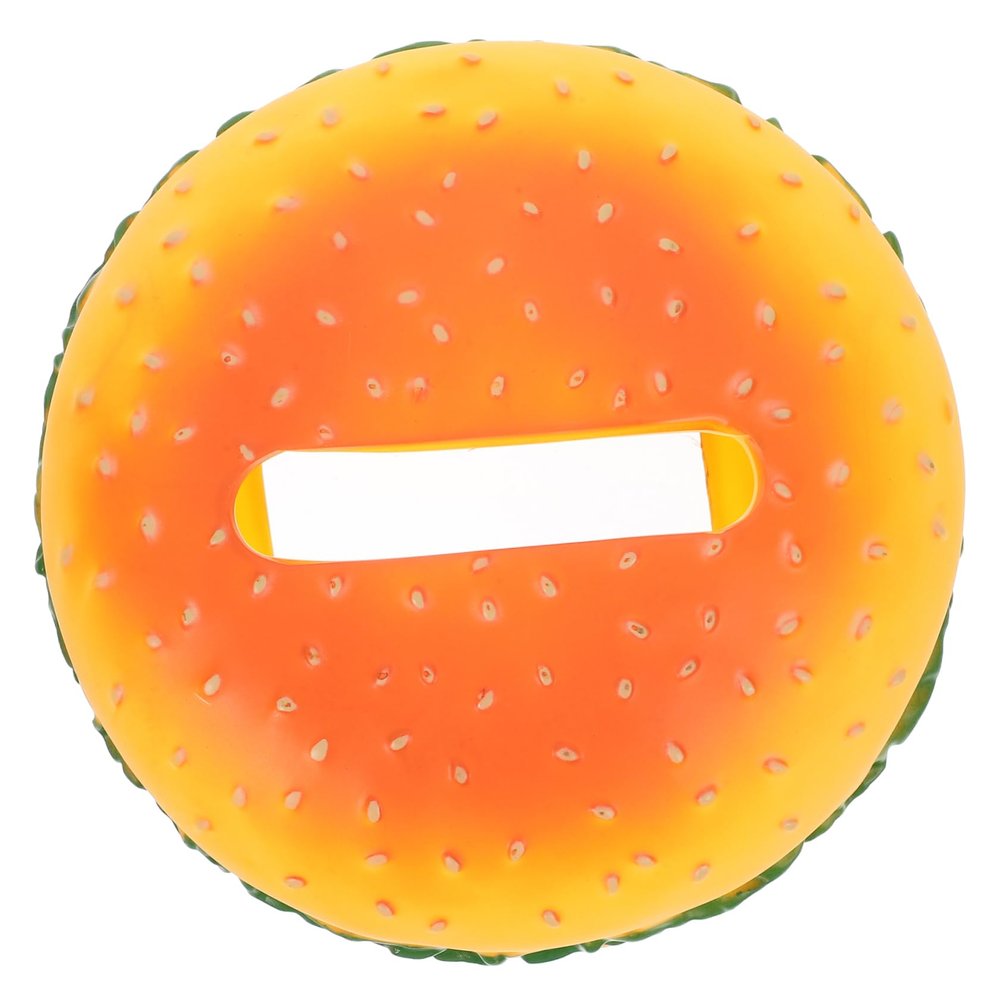 Funny Orange Vinyl Hamburger Tissue Holder