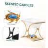 PRETYZOOM 2-Pc. Aromatherapy Burners with Ceramic and Iron Frame, Tealight Wax Melters for Living Room and Bedroom view 3
