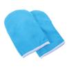 Blue Paraffin Wax Spa Gloves, 1 Pair, Polyester view 1