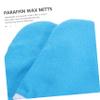 Blue Paraffin Wax Spa Gloves, 1 Pair, Polyester view 3