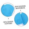Blue Paraffin Wax Spa Gloves, 1 Pair, Polyester view 4