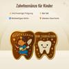 MilaBoo 6-Piece Tooth Fairy Lucky Coin Set with Organza Pouches – Gift Set for Children Losing a Tooth (Tooth-Shaped Coin) view 2