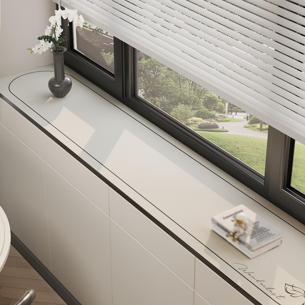 Dailify Window Sill Mat, Universal Protective Pad, Waterproof Bay Window Cushion, Style A, 180 x 30 cm (70 7/8 x 11 3/4 in)