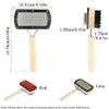 Double-Sided Wooden Dog Brush view 2