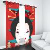 Wlujhia Blackout Curtains, 160 x 70 cm, Set of 2, Japanese Geisha Design view 3