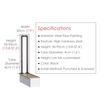 Black Industrial Wrought-Iron Balustrade Posts for Attics, Decks, Porches, and Steps view 3